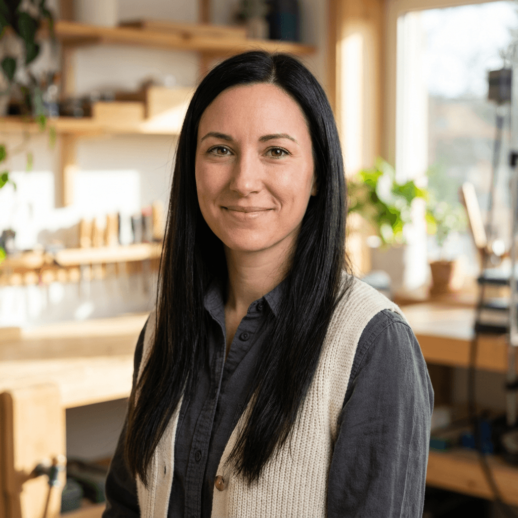 Female business owner standing in retail space