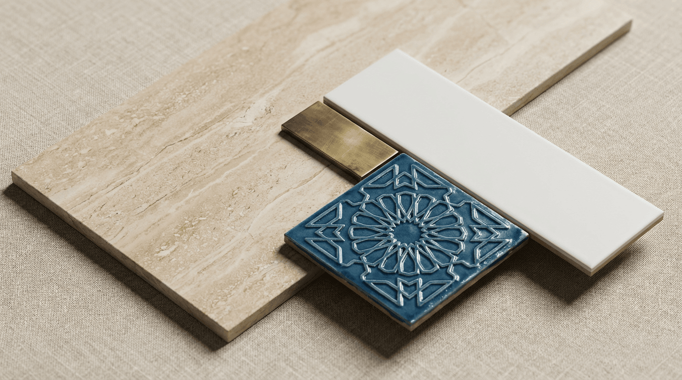 Commercial tile floor installation in a retail space in London, Kentucky