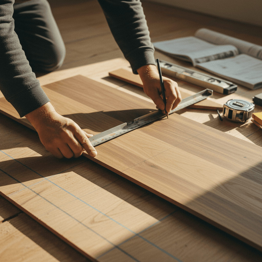 Floor prep work before installation in London, Kentucky