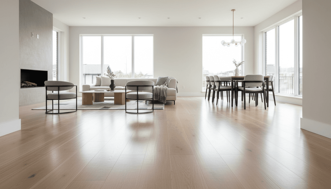 Hardwood floor installation in a London, Kentucky living room